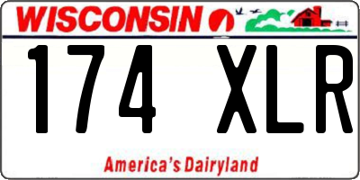 WI license plate 174XLR