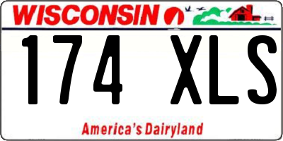 WI license plate 174XLS