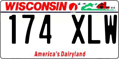 WI license plate 174XLW
