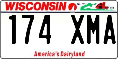 WI license plate 174XMA