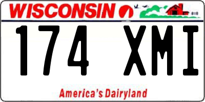 WI license plate 174XMI