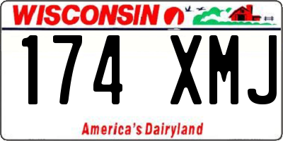 WI license plate 174XMJ