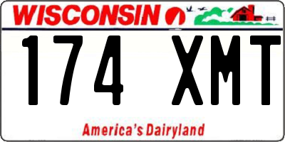 WI license plate 174XMT