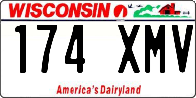 WI license plate 174XMV