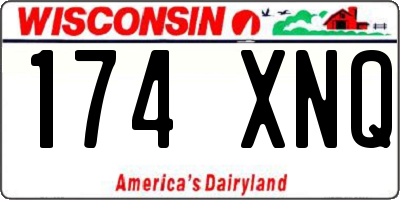 WI license plate 174XNQ