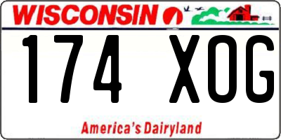 WI license plate 174XOG