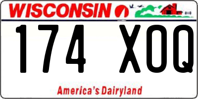 WI license plate 174XOQ