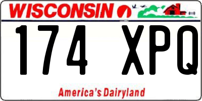 WI license plate 174XPQ