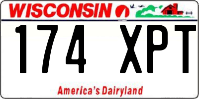 WI license plate 174XPT
