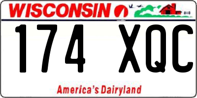 WI license plate 174XQC