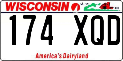 WI license plate 174XQD