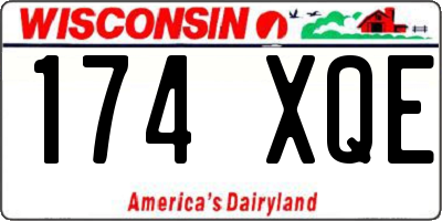 WI license plate 174XQE