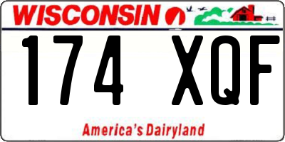 WI license plate 174XQF