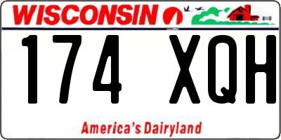 WI license plate 174XQH