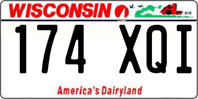 WI license plate 174XQI