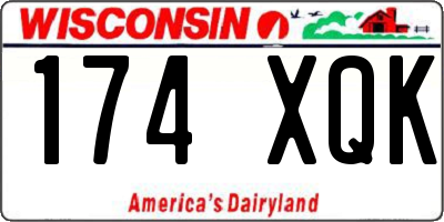 WI license plate 174XQK