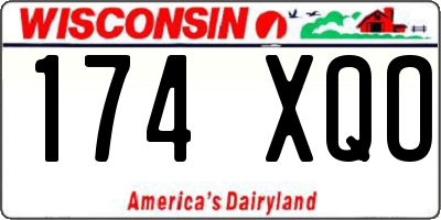 WI license plate 174XQO