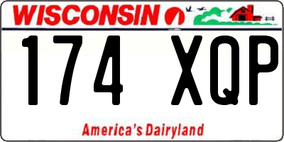 WI license plate 174XQP