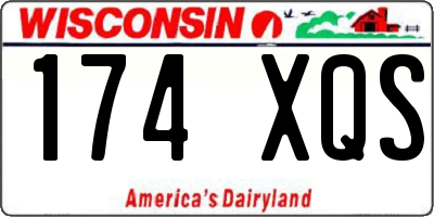 WI license plate 174XQS