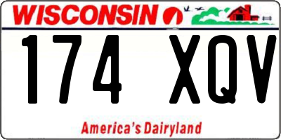 WI license plate 174XQV