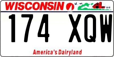 WI license plate 174XQW