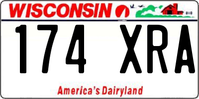 WI license plate 174XRA