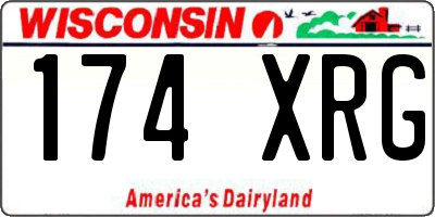 WI license plate 174XRG