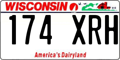 WI license plate 174XRH