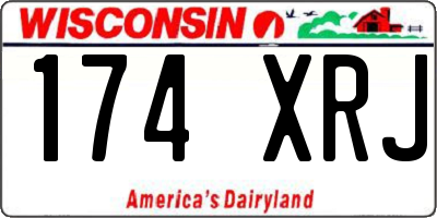 WI license plate 174XRJ