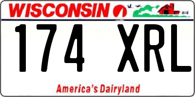 WI license plate 174XRL