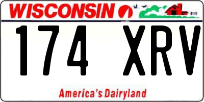 WI license plate 174XRV