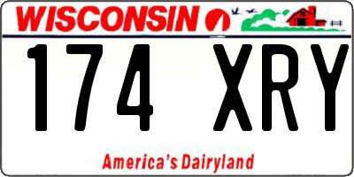 WI license plate 174XRY