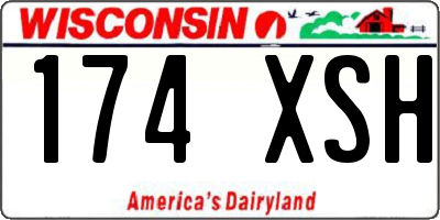WI license plate 174XSH