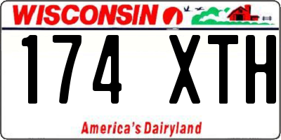 WI license plate 174XTH