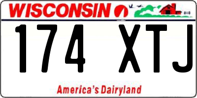 WI license plate 174XTJ