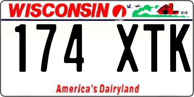 WI license plate 174XTK