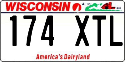 WI license plate 174XTL