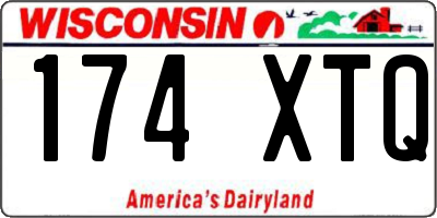 WI license plate 174XTQ