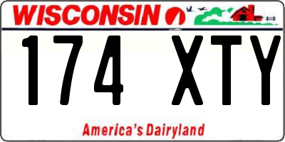 WI license plate 174XTY