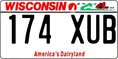 WI license plate 174XUB