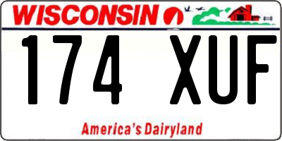 WI license plate 174XUF