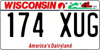 WI license plate 174XUG