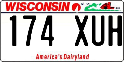 WI license plate 174XUH