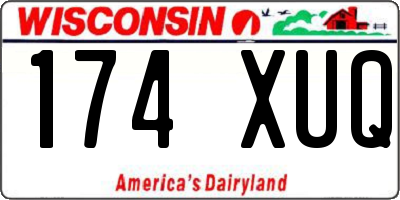 WI license plate 174XUQ