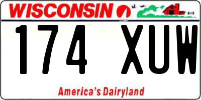 WI license plate 174XUW