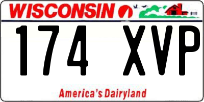 WI license plate 174XVP