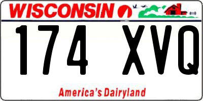 WI license plate 174XVQ