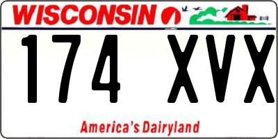 WI license plate 174XVX