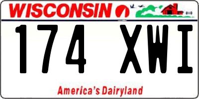 WI license plate 174XWI