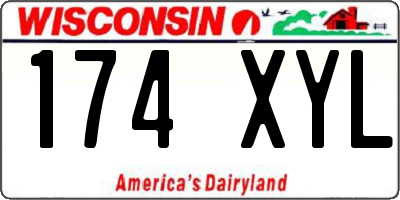 WI license plate 174XYL